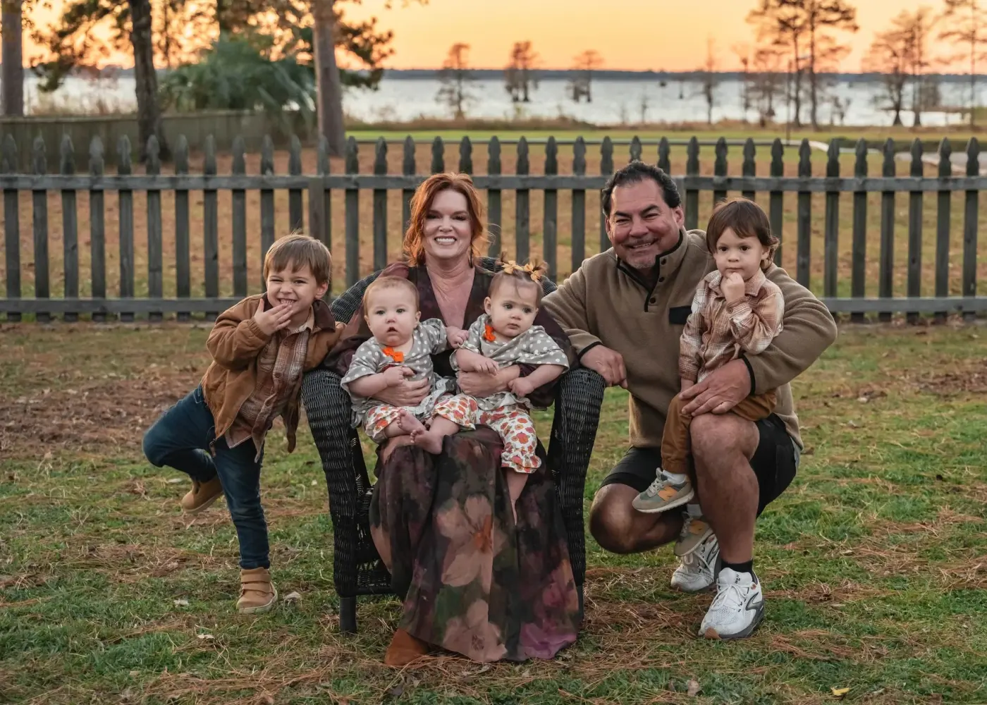 LeeRay Encarnacion with his family outdoors